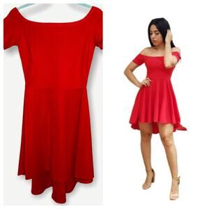 NWT Sarin Matthews red high low dress